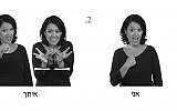 'I am with you' in Israeli Sign Language (Image from the Signs in Crisis smartphone app)
