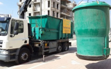 An Afula 'smart garbage can' (Afula Municipality)