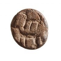 A cone-shaped seal found in rubble excavated from the Temple Mount believed to date to around the 10th century BCE (Zachi Dvira, Temple Mount Sifting Project)