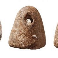 A cone-shaped seal found in rubble excavated from the Temple Mount believed to date to around the 10th century BCE (Zachi Dvira, Temple Mount Sifting Project)