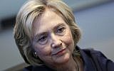 Hillary Rodham Clinton speaks during an interview with The Associated Press in Cedar Rapids, Iowa, on September 7, 2015. (AP/Charlie Neibergall, File)