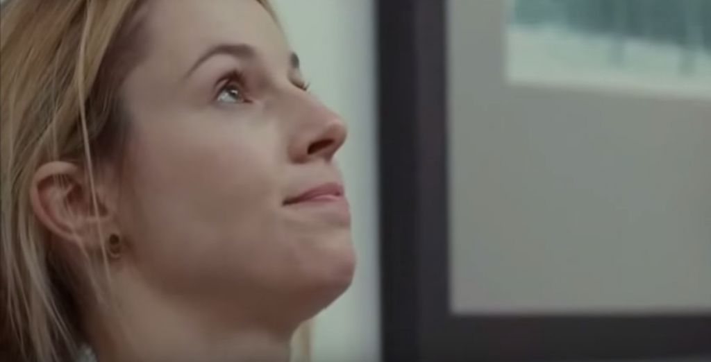 American-Israeli actress Alona Tal faces off with her father-in-law, played by Ron Perlman, in 'The Hand of God.' (YouTube screenshot) American-Israeli actress Alona Tal faces off with her father-in-law, played by Ron Perlman, in 'The Hand of God.' (YouTube screenshot)