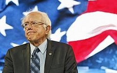 Democratic presidential candidate Sen. Bernie Sanders looks over the crowd during a speech at Liberty University in Lynchburg, Va., Monday, Sept. 14, 2015. (AP Photo/Steve Helber)