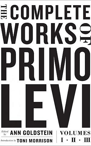 This cover image released by Liveright Publishing Corporation shows "The Complete Works of Primo Levi," edited by Ann Goldstein. (Liveright Publishing Corporation via AP)