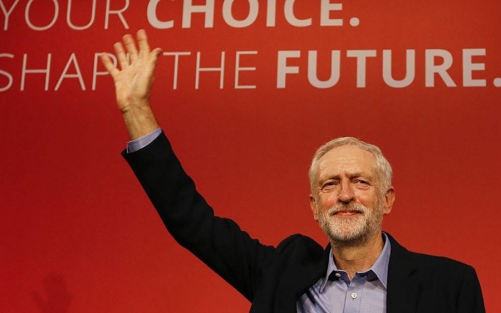 Jeremy Corbyn waves on stage after he is announced as the new leader of The Labour Party during the Labour Party Leadership Conference in London, Saturday, Sept. 12, 2015. (AP Photo/Kirsty Wigglesworth) Jeremy Corbyn waves on stage after he is announced as the new leader of The Labour Party during the Labour Party Leadership Conference in London, Saturday, Sept. 12, 2015. (AP Photo/Kirsty Wigglesworth)