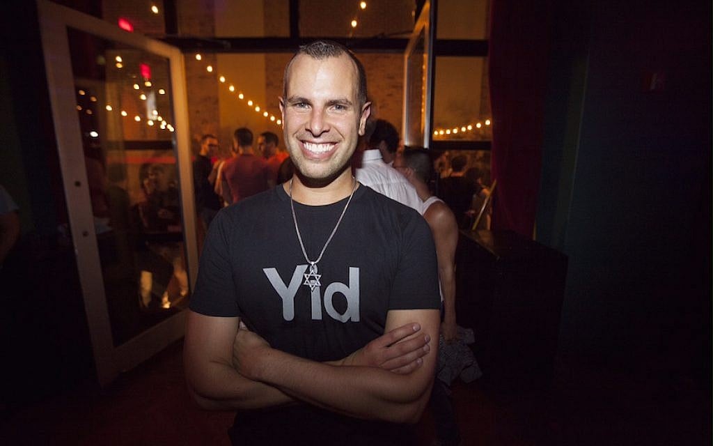 Jayson Littman, founder of the gay Jewish “social start-up” Hebro, at the “High Homodays” party in 2014. (JTA/Santiago Felipe) Jayson Littman, founder of the gay Jewish “social start-up” Hebro, at the “High Homodays” party in 2014. (JTA/Santiago Felipe)
