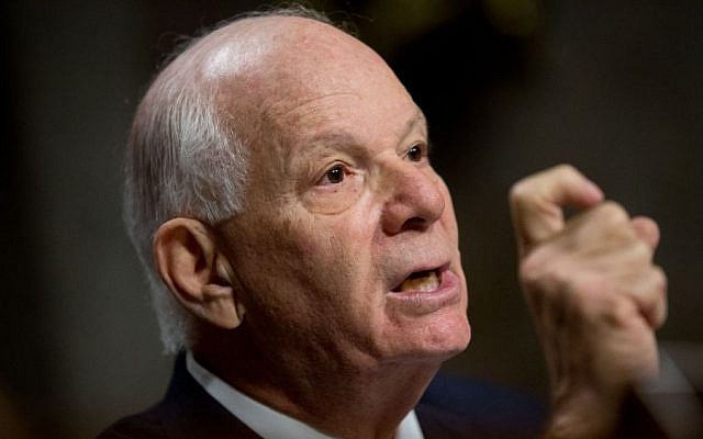 In this July 23, 2015 file photo, Ranking Member Sen. Ben Cardin, D-Md. is seen during a Senate Foreign Relations Committee hearing on Capitol Hill to review the Iran nuclear agreement. (AP/Andrew Harnik) In this July 23, 2015 file photo, Ranking Member Sen. Ben Cardin, D-Md. is seen during a Senate Foreign Relations Committee hearing on Capitol Hill to review the Iran nuclear agreement. (AP/Andrew Harnik)