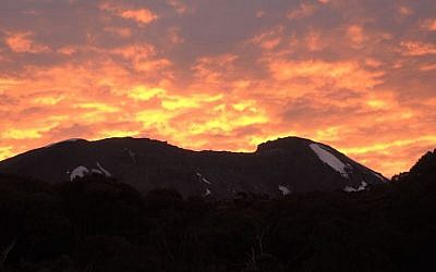 Sunrise at Mt. Kilimanjaro (Melanie Lidman/Times of Israel) 