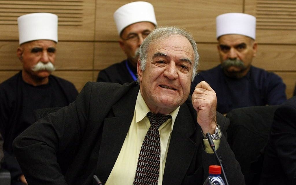 Former Knesset member Said Nafa attends a discussion in the Israeli Parliament surrounding the lifting of his political immunity over an unauthorized trip to Syria, January 26, 2010 (Abir Sultan/Flash90) Former Knesset member Said Nafa attends a discussion in the Israeli Parliament surrounding the lifting of his political immunity over an unauthorized trip to Syria, January 26, 2010 (Abir Sultan/Flash90)