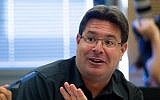Minister Ofir Akunis on August 30, 2015. (Yonatan Sindel/Flash90)