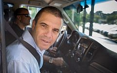 Gal Hirsch, a former IDF brigadier-general who had been tapped to be the next head of the Israel Police, arrives to testify before the Turkel Committee vetting his appointment at the Prime Minister's Office in Jerusalem on September 1, 2015. (Yonatan Sindel/Flash90/File)