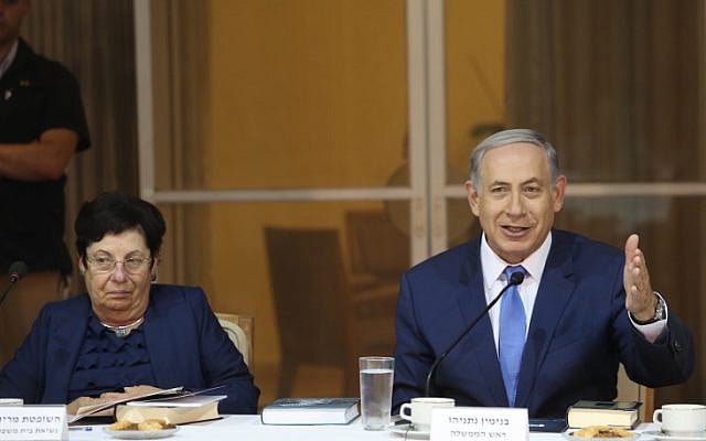 Prime Minister Benjamin Netanyahu (right), September 3, 2015 (Marc Israel Sellem/Pool) Prime Minister Benjamin Netanyahu (right), September 3, 2015 (Marc Israel Sellem/Pool)