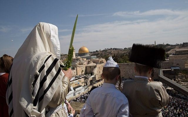Thousands gather at the Western Well for the annual Sukkot priestly blessing ceremony, September 30, 2015. (Photo by Flash90) Thousands gather at the Western Well for the annual Sukkot priestly blessing ceremony, September 30, 2015. (Photo by Flash90)