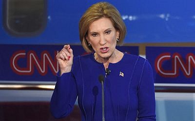 Republican presidential candidate, businesswoman Carly Fiorina speaks during the CNN Republican presidential debate at the Ronald Reagan Presidential Library and Museum on Wednesday, Sept. 16, 2015, in Simi Valley, Calif. (AP Photo/Mark J. Terrill) Republican presidential candidate, businesswoman Carly Fiorina speaks during the CNN Republican presidential debate at the Ronald Reagan Presidential Library and Museum on Wednesday, Sept. 16, 2015, in Simi Valley, Calif. (AP Photo/Mark J. Terrill)