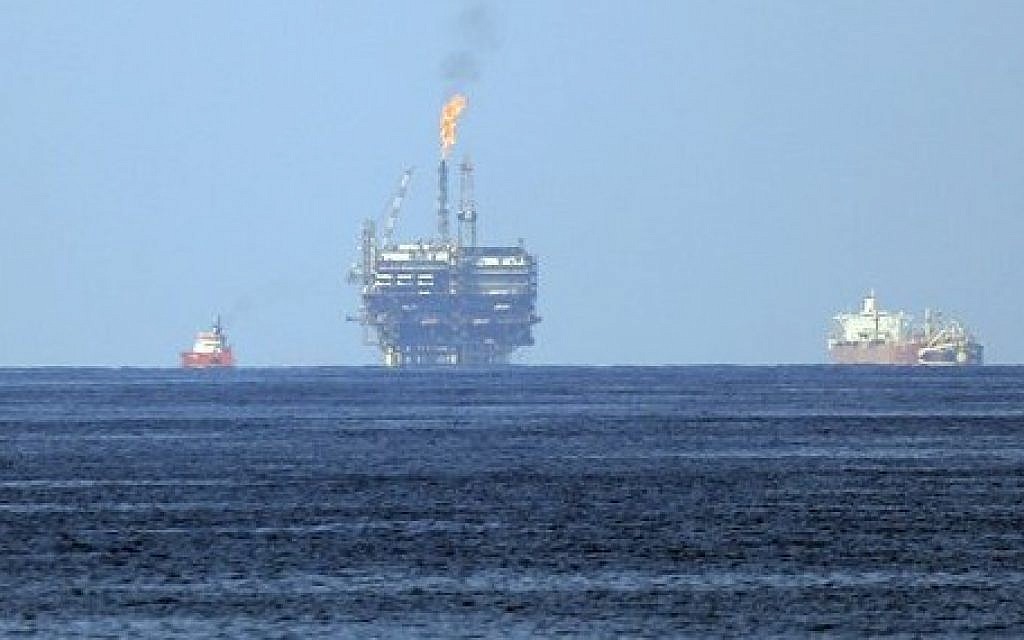 Italian energy company Eni SpA's Bouri Offshore oil terminal is seen off the Libyan coast in the Mediterranean Sea, August 1, 2015. (AP/Gregorio Borgia) Italian energy company Eni SpA's Bouri Offshore oil terminal is seen off the Libyan coast in the Mediterranean Sea, August 1, 2015. (AP/Gregorio Borgia)