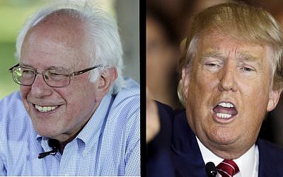 Bernie Sanders and Donald Trump (Charlie Neibergall/AP; Mark Lennihan/AP)