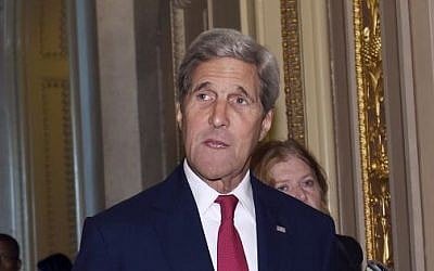 Secretary of State John Kerry arrives for a meeting, on the escalating migrant crisis, on Capitol Hill in Washington, DC, September 9, 2015. (AP/Susan Walsh)