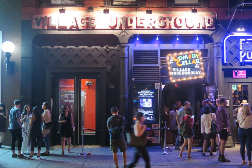 The exterior of New York's Comedy Cellar, the unusual venue for a debate over the Iran Deal on September 4, 2015. (Luke Tress/The Times of Israel) The exterior of New York's Comedy Cellar, the unusual venue for a debate over the Iran Deal on September 4, 2015. (Luke Tress/The Times of Israel)