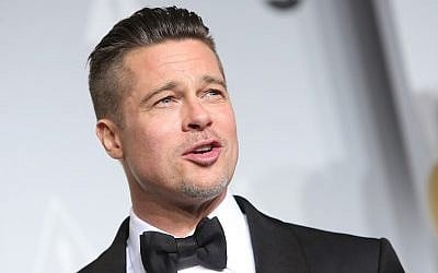 Brad Pitt at the 86th Academy Awards in Los Angeles on March 2, 2014. (Joe Seer/Shutterstock / JTA)
