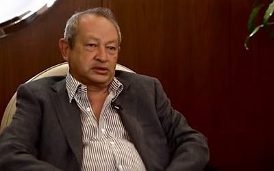 Egyptian billionaire Naguib Sawiris (YouTube screenshot)