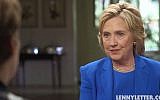 Hillary Clinton being interviewed by Lena Dunham for LennyLetter.com, September 2015. (screen capture: Politico)