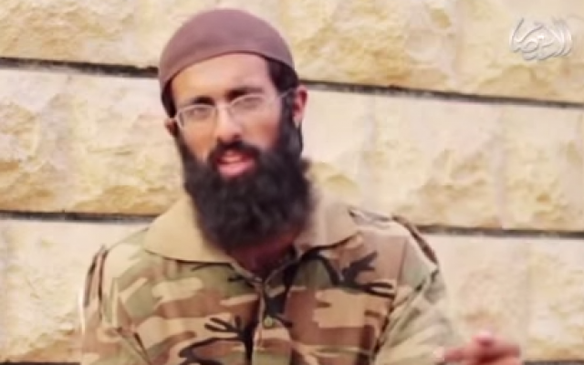 British Islamic State recruit Omar Hussain in a video released by the jihadist group (screen capture via YouTube) British Islamic State recruit Omar Hussain in a video released by the jihadist group (screen capture via YouTube)