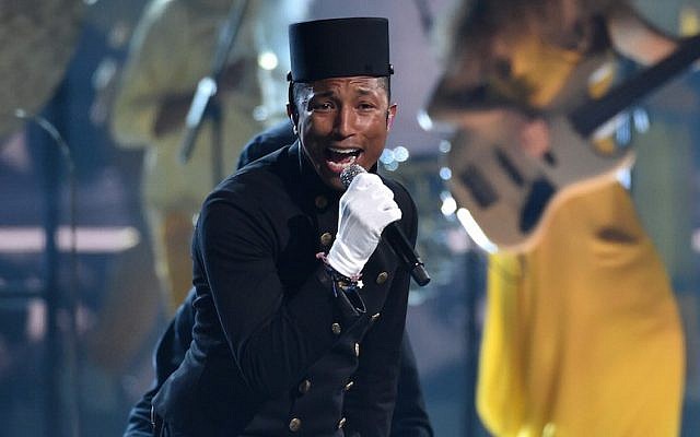 Pharrell Williams performs at the 57th annual Grammy Awards on Sunday, Feb. 8, 2015, in Los Angeles. (Photo by John Shearer/Invision/AP) Pharrell Williams performs at the 57th annual Grammy Awards on Sunday, Feb. 8, 2015, in Los Angeles. (Photo by John Shearer/Invision/AP)