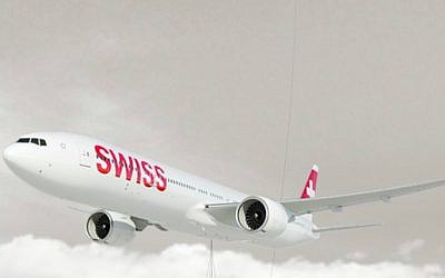 A Swissair Boeing 777. (Screen capture/Swissair website)