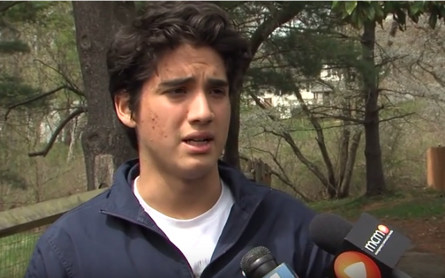 Sebastian Espinoza-Carranza, 18, pleaded guilty to vandalizing the Shaare Torah Synagogue in Gaithersburg, Maryland. (Screen capture via YouTube) Sebastian Espinoza-Carranza, 18, pleaded guilty to vandalizing the Shaare Torah Synagogue in Gaithersburg, Maryland. (Screen capture via YouTube)
