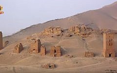 Tower tombs at Palmyra, Syria (YouTube screenshot)