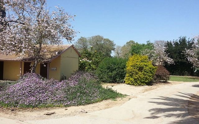 Kibbutz Nahal Oz, on the border of the Gaza Strip (Amir Tibon/Times of Israel)