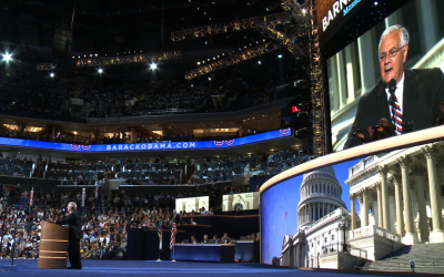 Barney Frank speaking at the Democratic National Convention in 2012. (Michael Chandler)