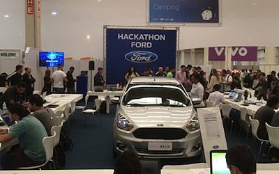 A Ford Hackathon in Brazil, February 5, 2015 (Courtesy)