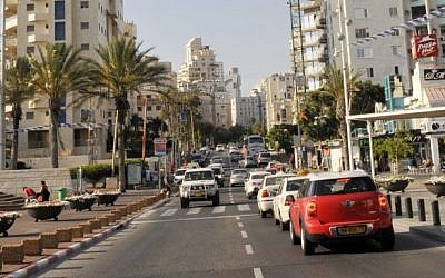File: The coastal town of Netanya, central Israel, in 2014. (Serge Attal/Flash90)