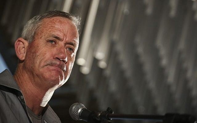 Former IDF chief of staff Benny Gantz in May 2015 (Hadas Parush/Flash90) Former IDF chief of staff Benny Gantz in May 2015 (Hadas Parush/Flash90)
