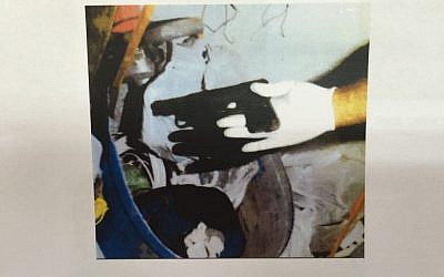 One of the illegal weapons discovered by police and Shin Bet agents in Muhammad Sharif's home. (Shin Bet)