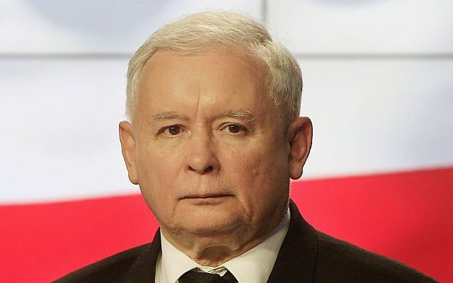 Former Polish prime minister Jaroslaw Kaczynski speaks at a news conference in Warsaw, Poland. Kaczynski said Tuesday, Oct. 13, 2015, that migrants who have arrived recently in Europe are carrying diseases that could hurt the local populations. Some of his left-wing opponents said his language is racist and reminded them of the scare tactics used against Jews in Nazi Germany. (AP Photo/Czarek Sokolowski) Former Polish prime minister Jaroslaw Kaczynski speaks at a news conference in Warsaw, Poland. Kaczynski said Tuesday, Oct. 13, 2015, that migrants who have arrived recently in Europe are carrying diseases that could hurt the local populations. Some of his left-wing opponents said his language is racist and reminded them of the scare tactics used against Jews in Nazi Germany. (AP Photo/Czarek Sokolowski)