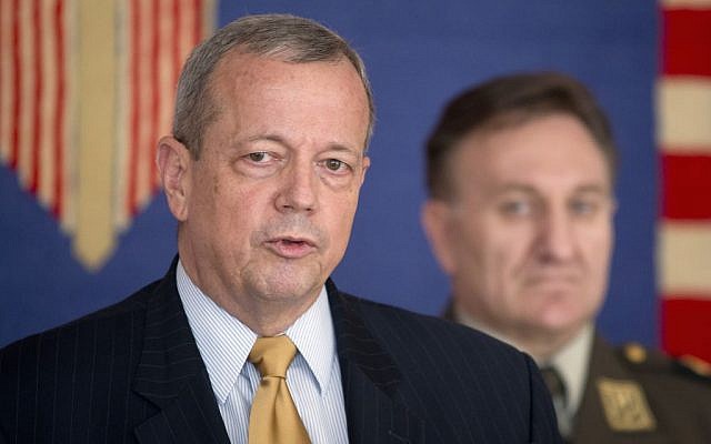 In this June 9, 2015 file photo, Retired Gen. John Allen, special US envoy for the global coalition to counter Islamic State militants, speaks in Zagreb, Croatia. (AP Photo/Darko Bandic, File) In this June 9, 2015 file photo, Retired Gen. John Allen, special US envoy for the global coalition to counter Islamic State militants, speaks in Zagreb, Croatia. (AP Photo/Darko Bandic, File)