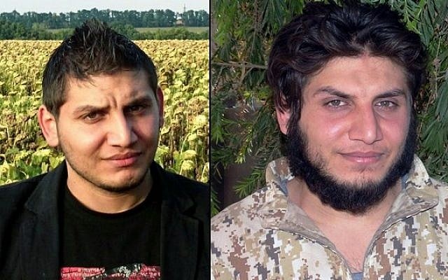 Mohammed Dalaeen, a son of Jordanian parliament member Mazen Dalaeen before (L) and after joining Islamic State extremists (Courtesy of the Dalaeen family/Militant website via AP) Mohammed Dalaeen, a son of Jordanian parliament member Mazen Dalaeen before (L) and after joining Islamic State extremists (Courtesy of the Dalaeen family/Militant website via AP)