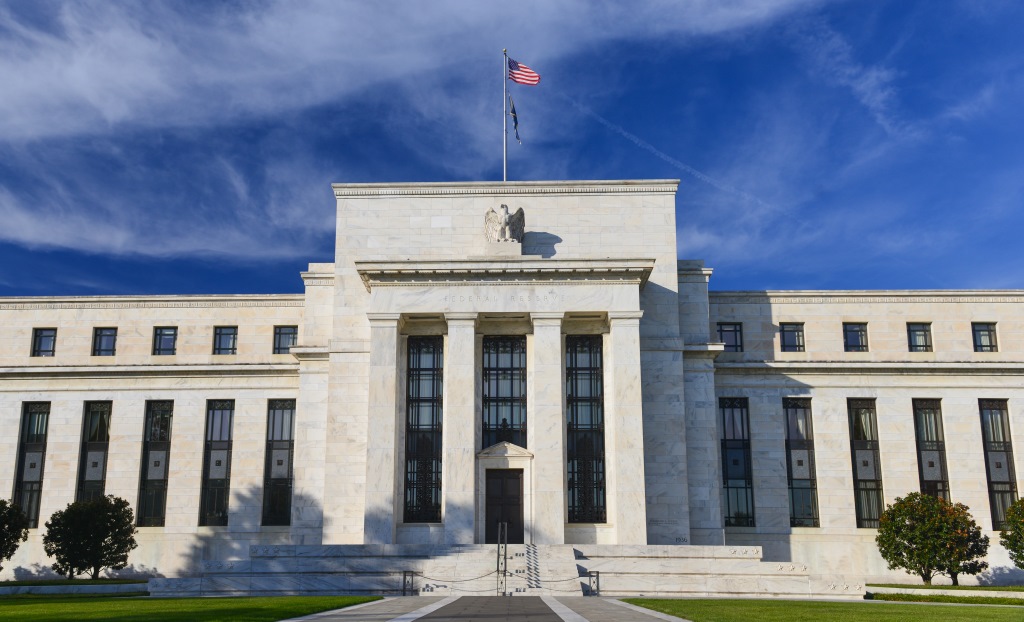 federal reserve (U.S Federal Reserve headquarters in Washington, D.C. image via Shutterstock)