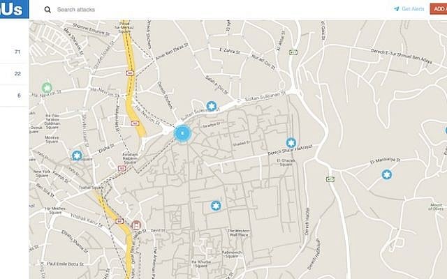 Mapping Terror site (Courtesy)