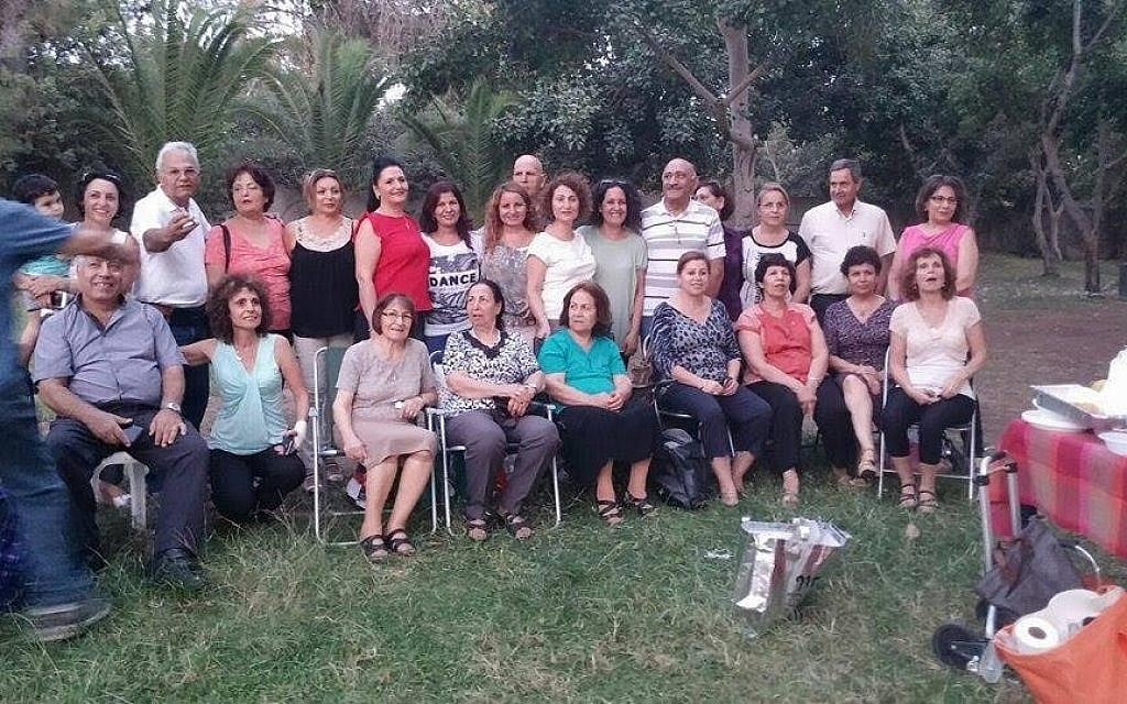 The Golpayegan reunion group poses in Israel’s National Park in Ramat Gan. (Courtesy) The Golpayegan reunion group poses in Israel’s National Park in Ramat Gan. (Courtesy)
