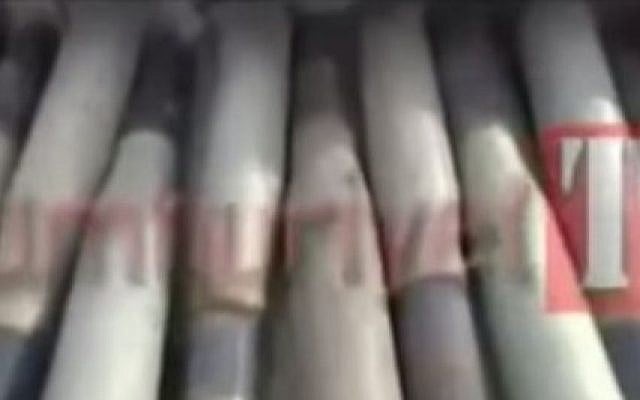 Still image from video published by Turkish newspaper Cumhuriyet allegedly showing weapons being smuggled to Syrian rebels. (screen capture: YouTube/Syria Fighting Terrorism) Still image from video published by Turkish newspaper Cumhuriyet allegedly showing weapons being smuggled to Syrian rebels. (screen capture: YouTube/Syria Fighting Terrorism)