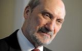 Antoni Macierewicz, March 19, 2015 (Marcia Obara/PAP/AFP)