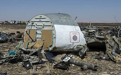 Debris of the A321 Russian airliner a day after the plane crashed in Wadi al-Zolomat, a mountainous area in Egypt's Sinai Peninsula, on November 1, 2015. (AFP/Khaled Desouki) Debris of the A321 Russian airliner a day after the plane crashed in Wadi al-Zolomat, a mountainous area in Egypt's Sinai Peninsula, on November 1, 2015. (AFP/Khaled Desouki)