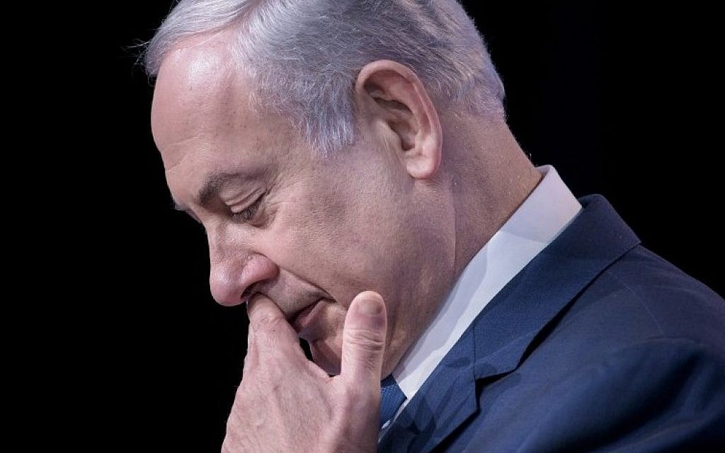 Prime Minister Benjamin Netanyahu addresses the Jewish Federations of North America's 2015 General Assembly November 10, 2015 in Washington, DC. (AFP PHOTO/BRENDAN SMIALOWSKI) Prime Minister Benjamin Netanyahu addresses the Jewish Federations of North America's 2015 General Assembly November 10, 2015 in Washington, DC. (AFP PHOTO/BRENDAN SMIALOWSKI)