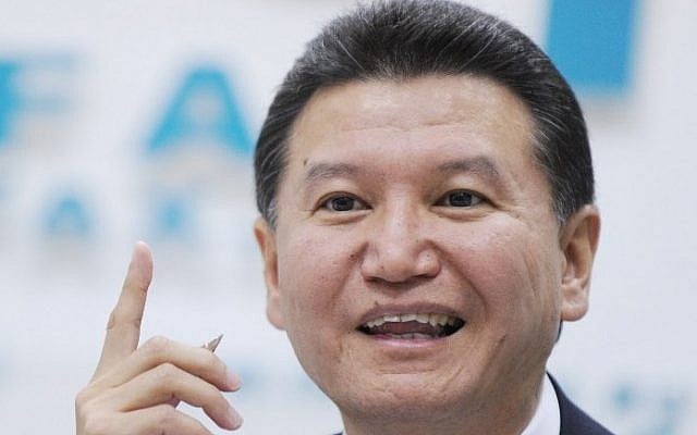 This June 14, 2011 file photo shows World Chess Federation president Kirsan Ilyumzhinov as he speaks during a press conference in Moscow. (AFP PHOTO / NATALIA KOLESNIKOVA) This June 14, 2011 file photo shows World Chess Federation president Kirsan Ilyumzhinov as he speaks during a press conference in Moscow. (AFP PHOTO / NATALIA KOLESNIKOVA)