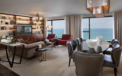 The $3,500 a night suite at the David Intercontinental, where Madge and Mick have both laid their heads (Courtesy David Intercontinental)