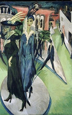 Ernst Ludwig Kirchner, Potsdam Square, 1914 Oil on canvas Staatliche Museen zu Berlin, Nationalgalerie © VG Bild- Kunst, Bonn, 2015 