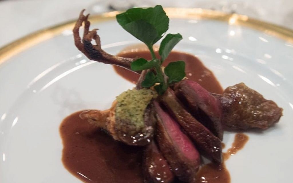 Pressed squab pigeon dish. One of the offerings at this years Kosherfest, sampling the top new offerings in kosher cuisine. (photo credit: CC BY-SA Edsel Little/Flikr) Pressed squab pigeon dish. One of the offerings at this years Kosherfest, sampling the top new offerings in kosher cuisine. (photo credit: CC BY-SA Edsel Little/Flikr)